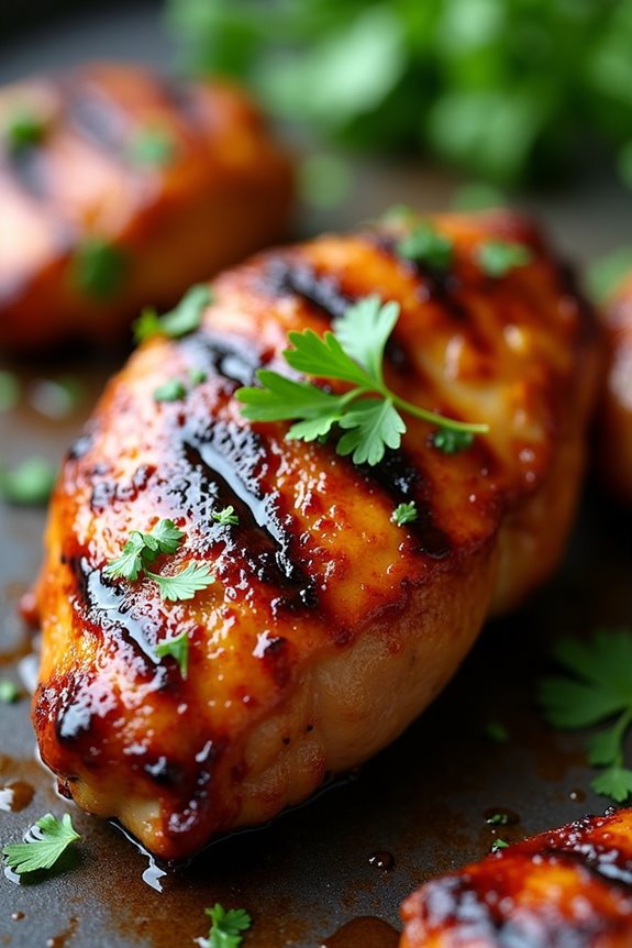 guava glazed smoky grilled chicken