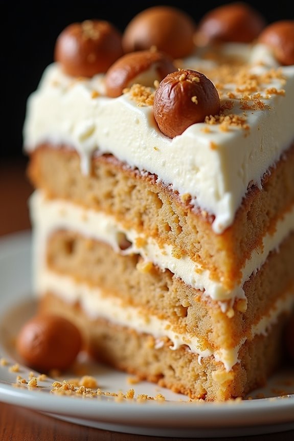 hazelnut infused milky cake