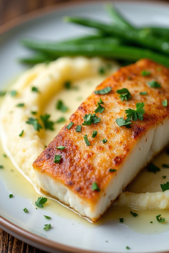 healthy gourmet sea bass