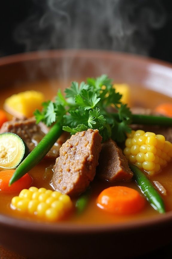 hearty argentine meat soup