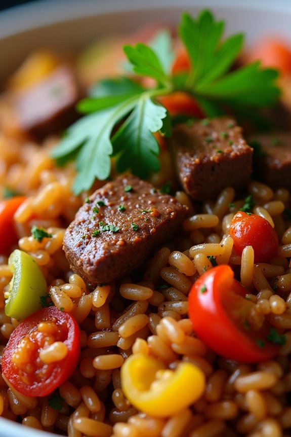 hearty brazilian cowboy rice