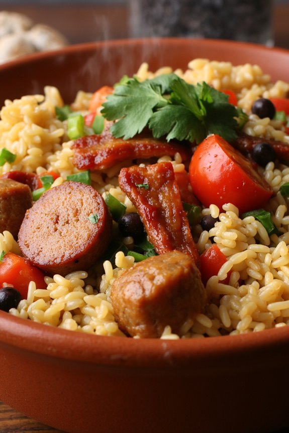 hearty brazilian rice dish