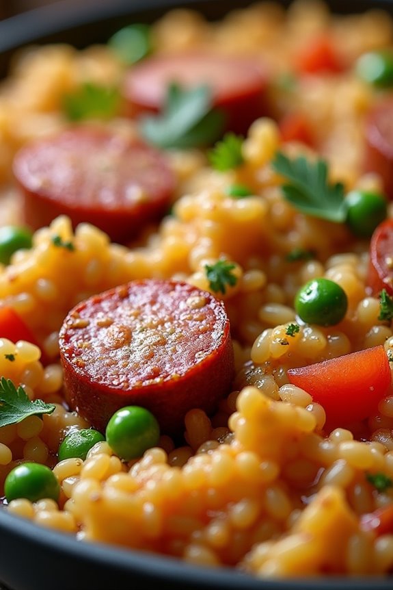 hearty brazilian sausage casserole