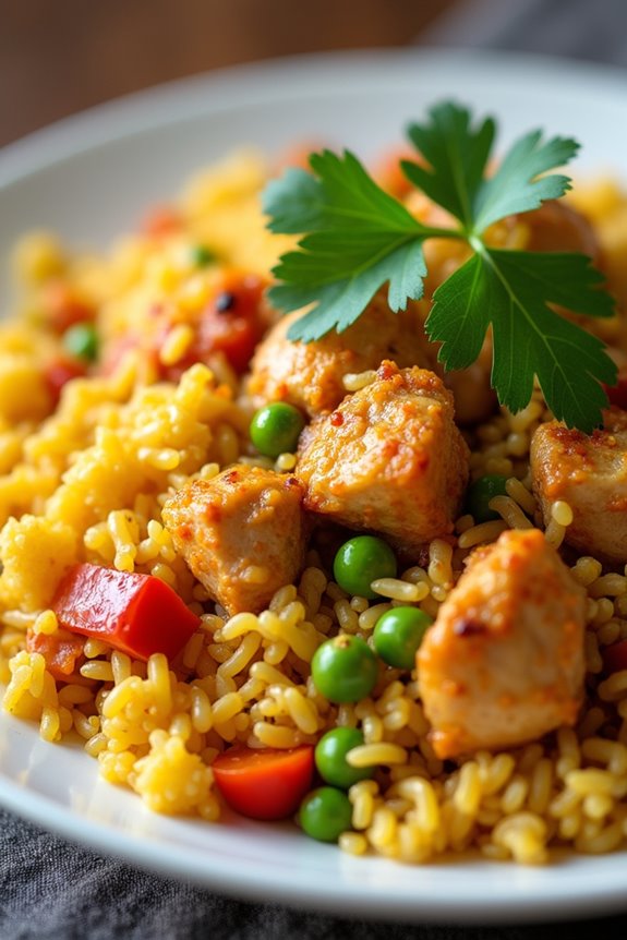 hearty chicken and rice