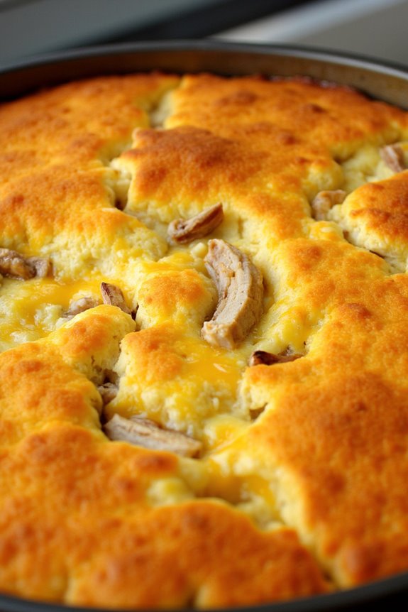 hearty chicken cornmeal dish