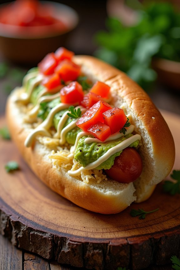 hearty chilean street hot dog