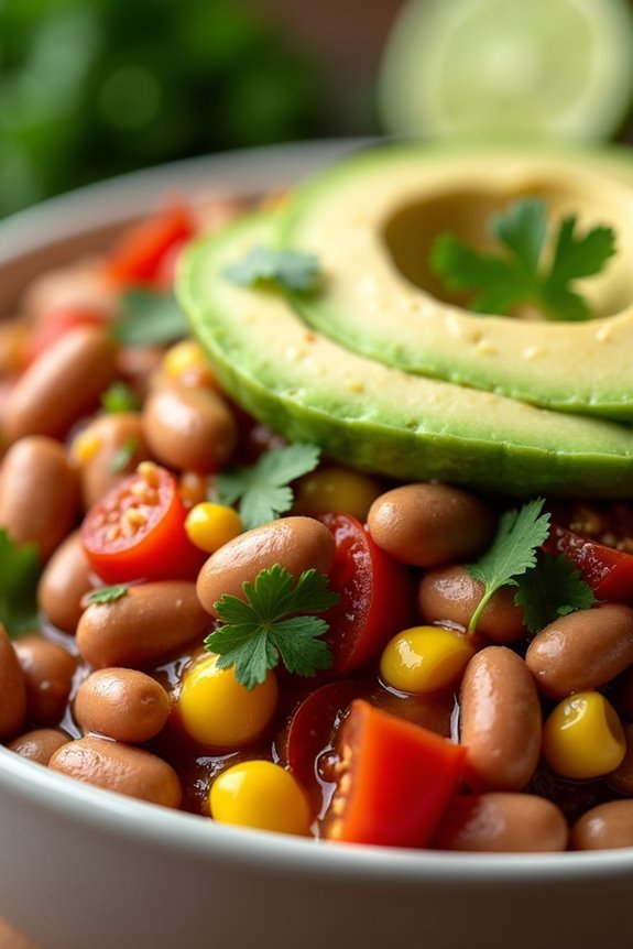 hearty colombian bean bowl