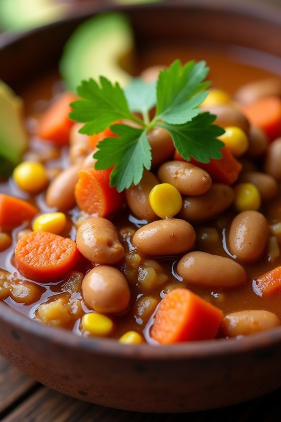 hearty colombian bean stew