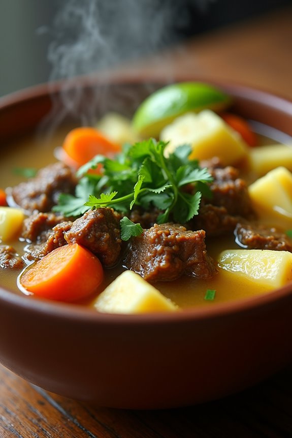 hearty colombian beef soup
