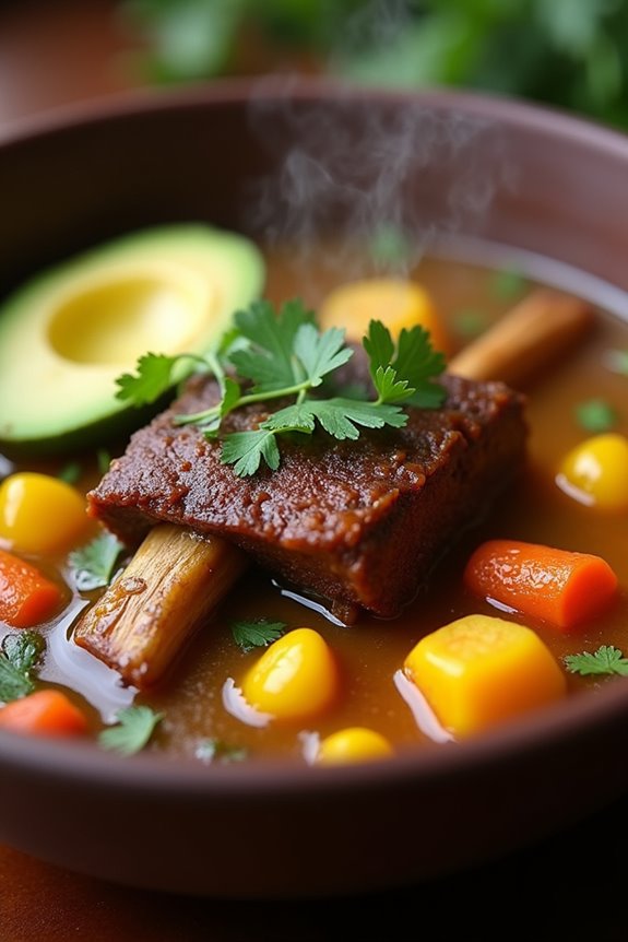 hearty colombian beef soup