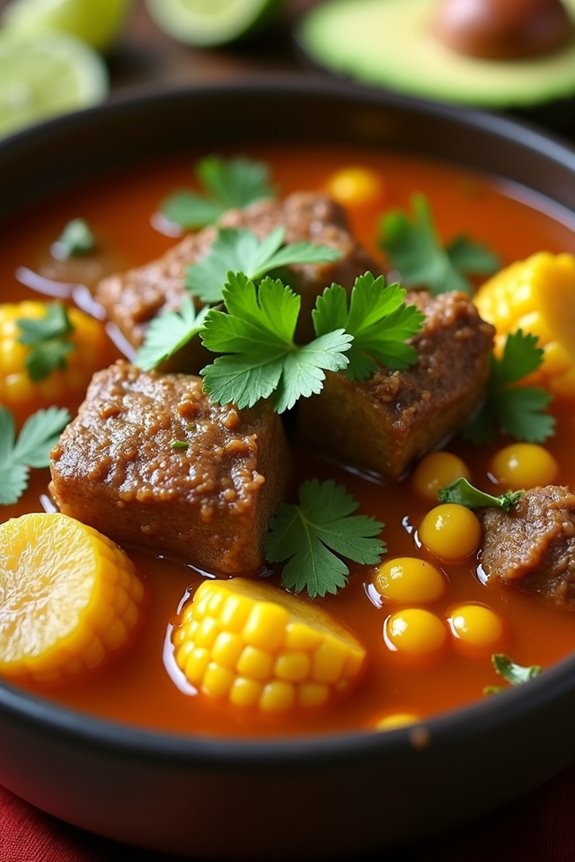 hearty colombian beef soup