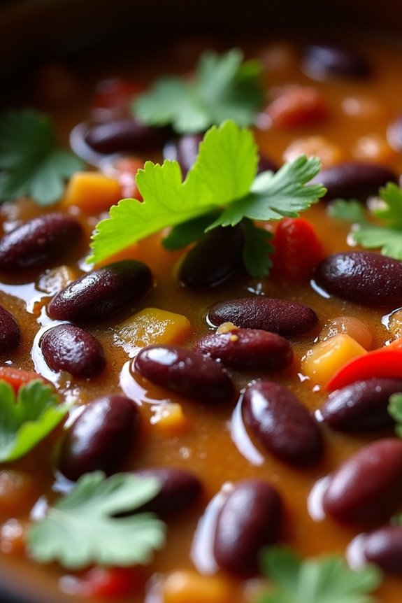 hearty colombian black bean dish