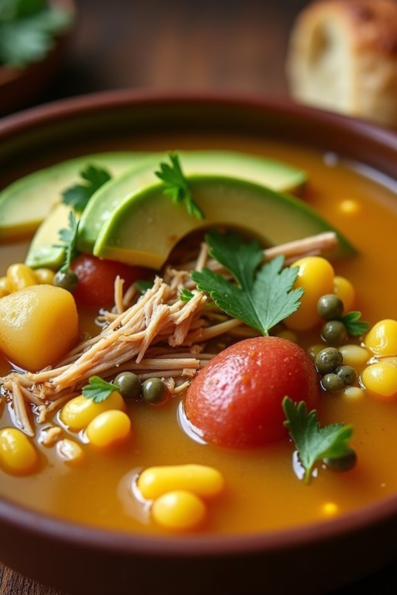 hearty colombian chicken soup