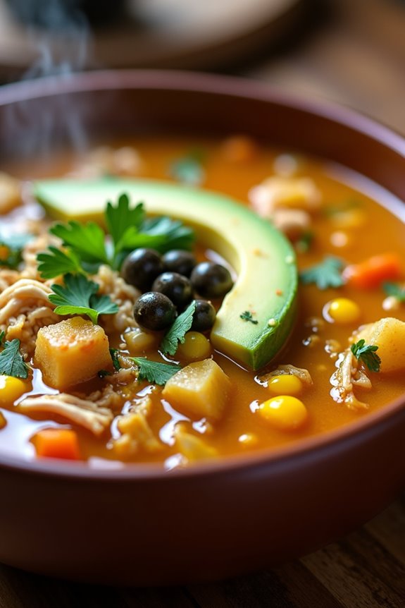hearty colombian chicken soup