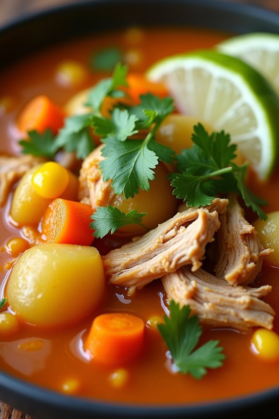 hearty colombian chicken soup