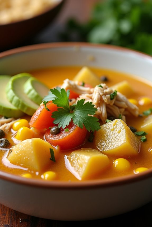 hearty colombian chicken soup