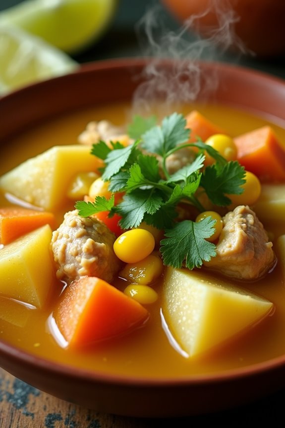 hearty colombian chicken stew