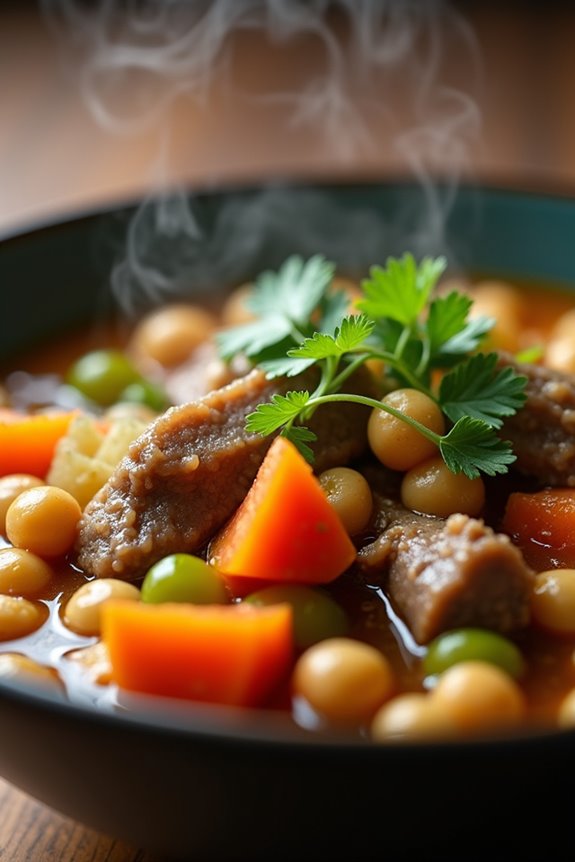 hearty colombian chickpea dish