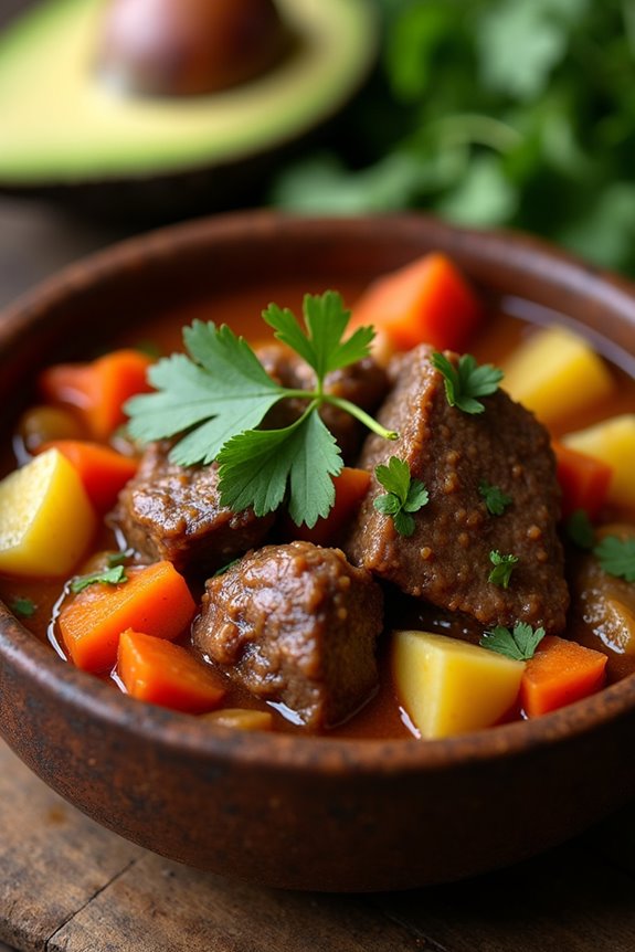 hearty colombian oxtail stew