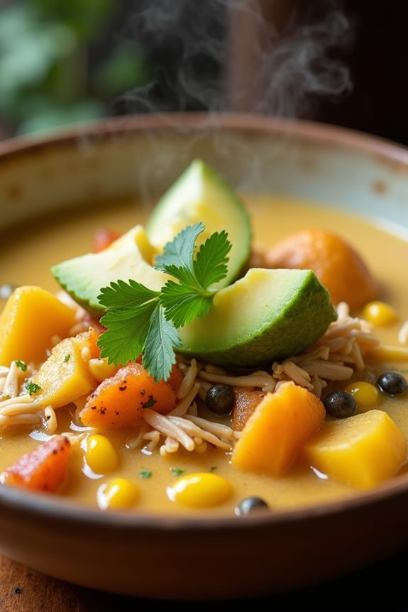 hearty colombian potato soup