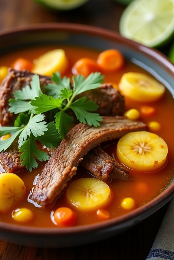 hearty colombian rib soup