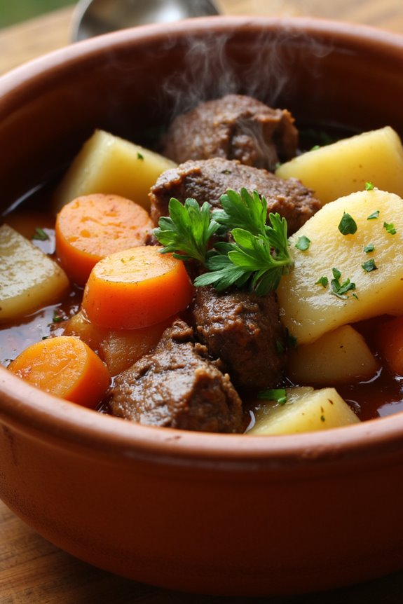 hearty comforting beef stew