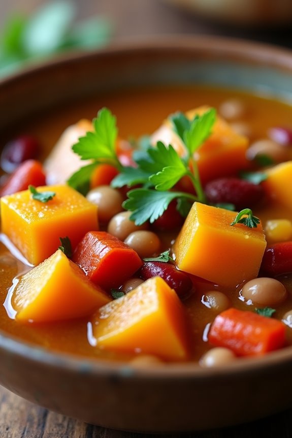 hearty nourishing pumpkin stew