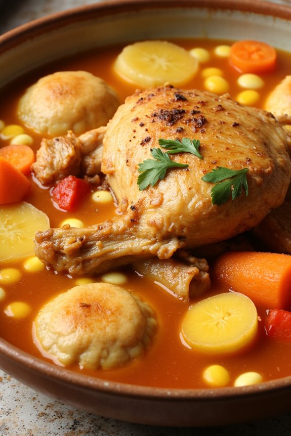 hearty paraguayan chicken stew