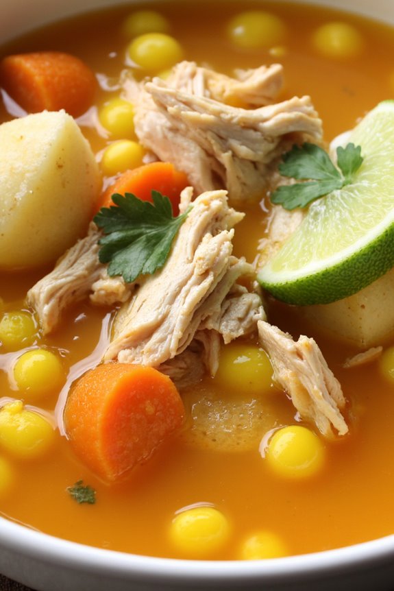 hearty peruvian chicken soup