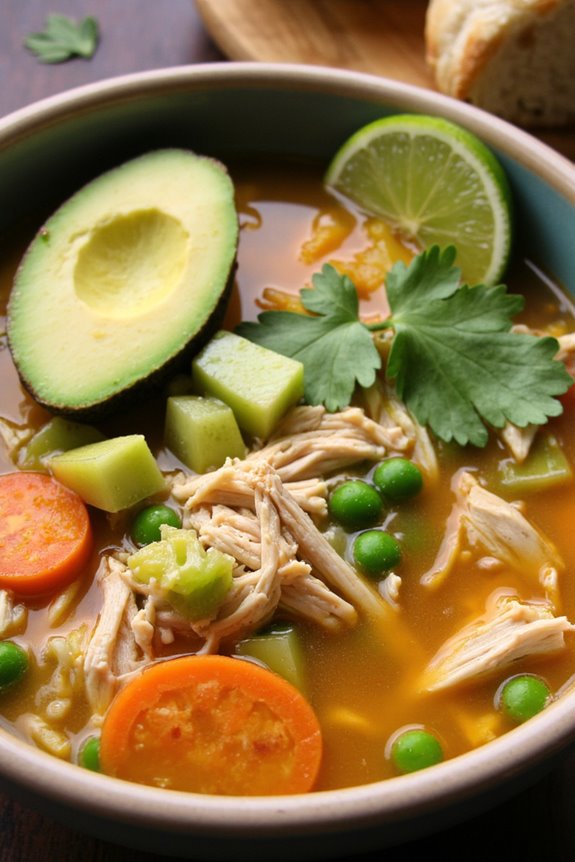 hearty peruvian chicken soup