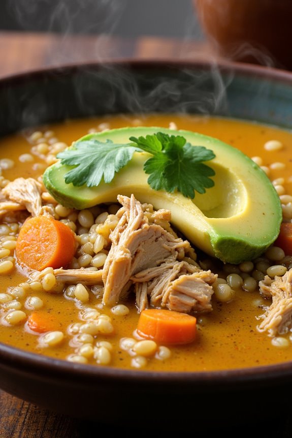 hearty peruvian chicken soup