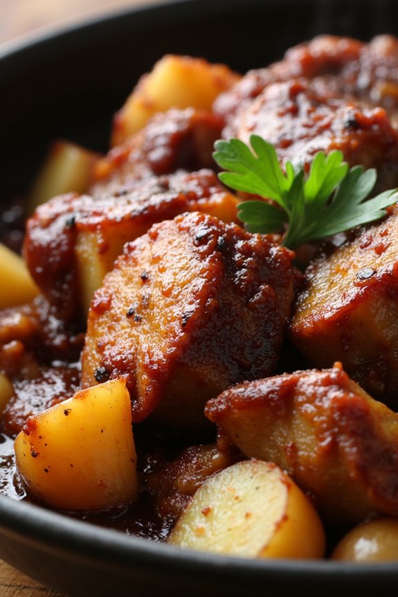 hearty peruvian red wine dish