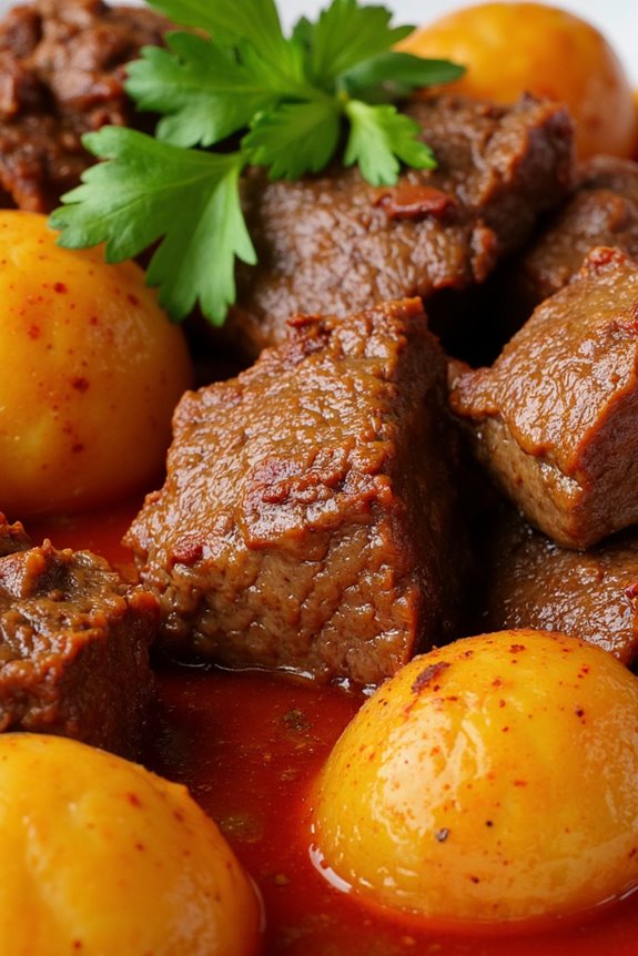 hearty peruvian spiced beef dish