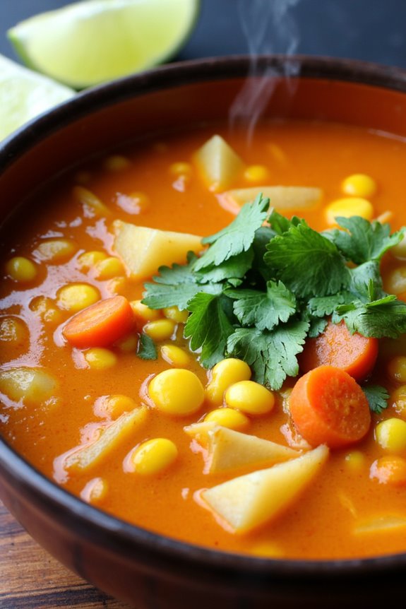 hearty peruvian yuca soup
