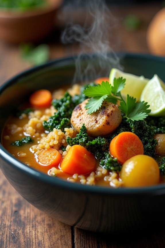hearty quinoa and kale cazuela