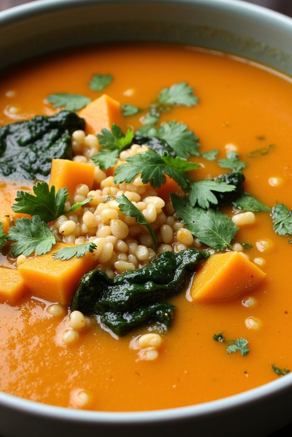hearty quinoa sweet potato soup