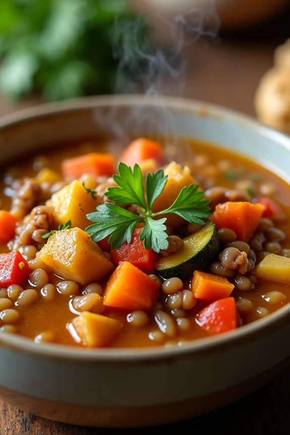 hearty vegan lentil stew