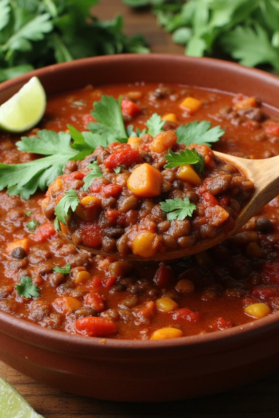 hearty vegan smoky chili