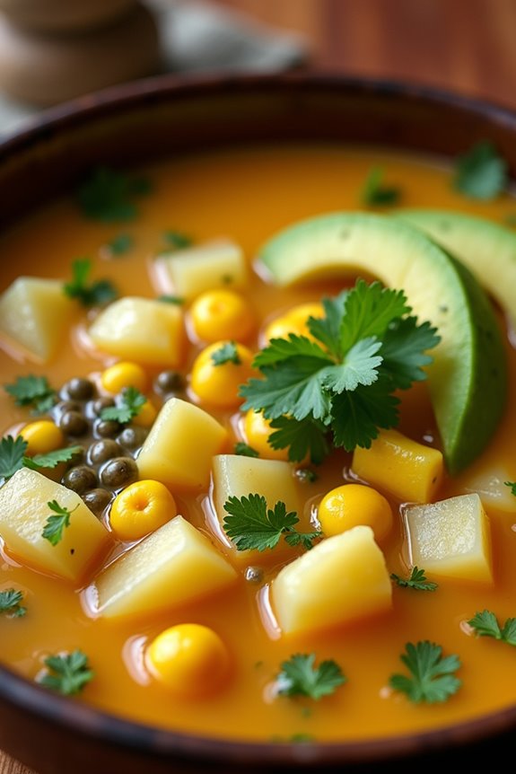 hearty vegetarian colombian soup