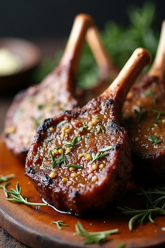 herb crusted grilled lamb chops