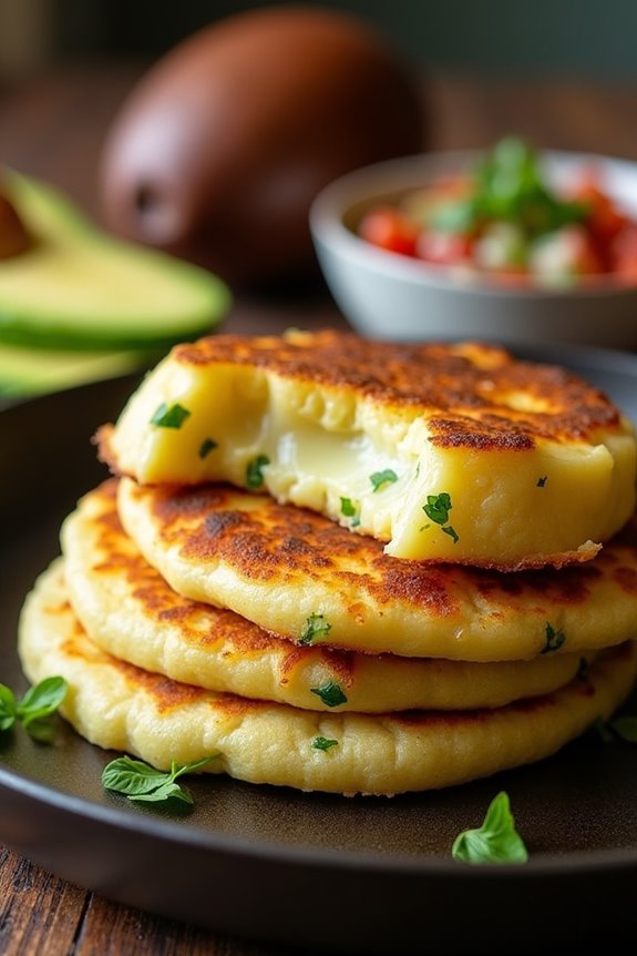 herb infused cheese arepas recipe