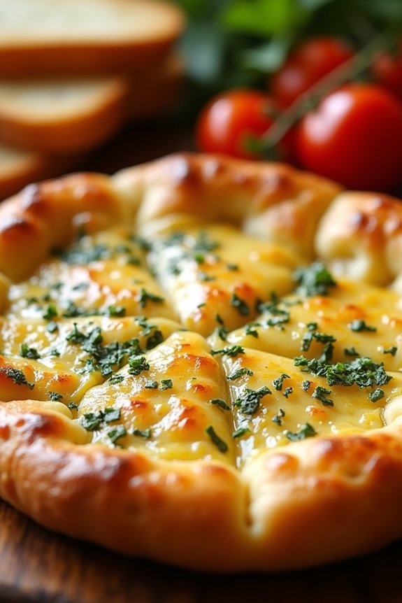 herb infused melted provolone delight