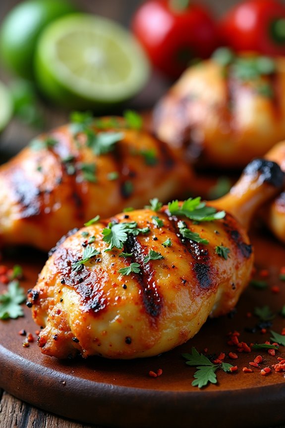 herb infused smoky grilled chicken