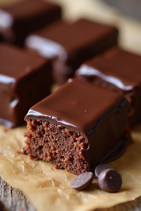homemade chocolate covered cake