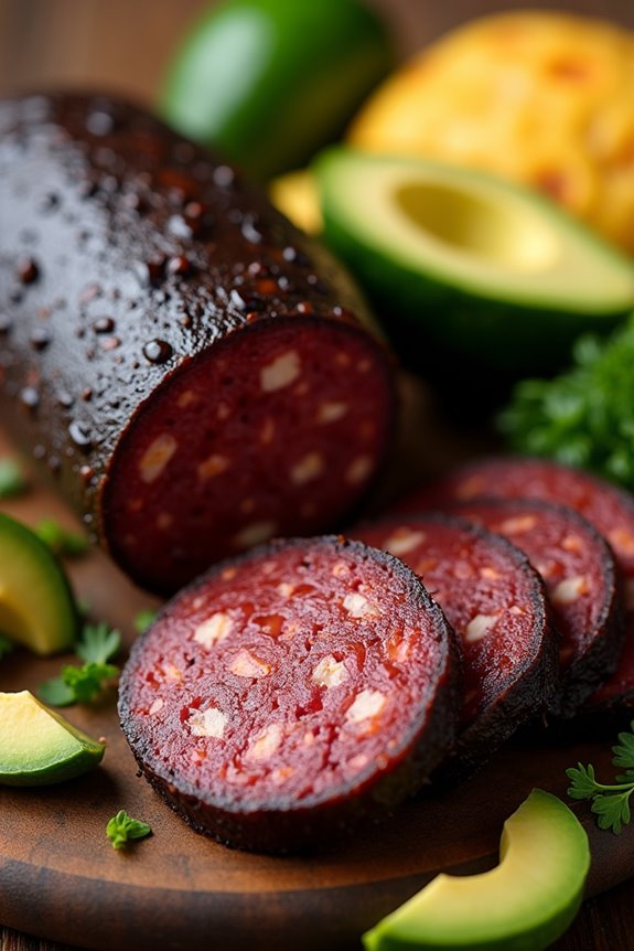 homemade colombian blood sausage