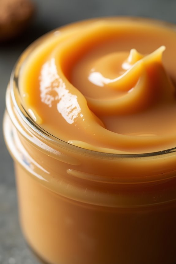 homemade creamy caramel spread
