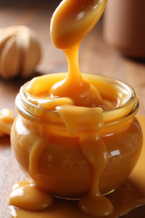 homemade sweet caramel sauce