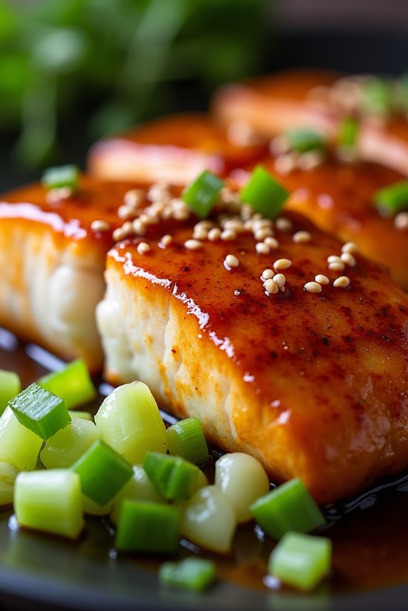 honey soy glazed fish