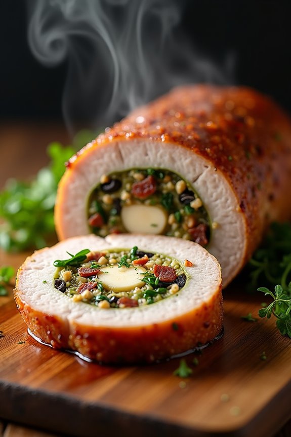 impressive stuffed pork loin