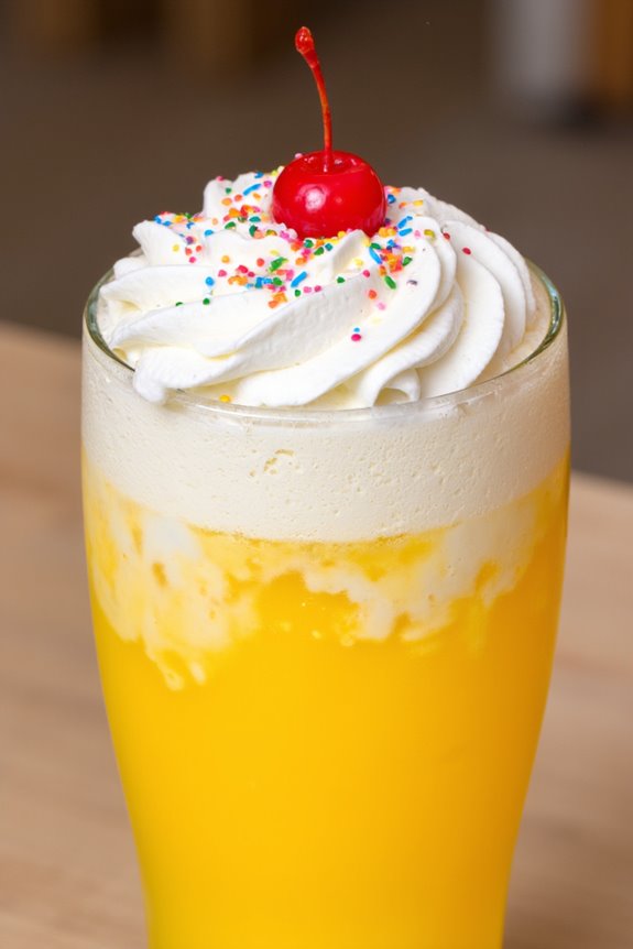 inca kola ice cream float